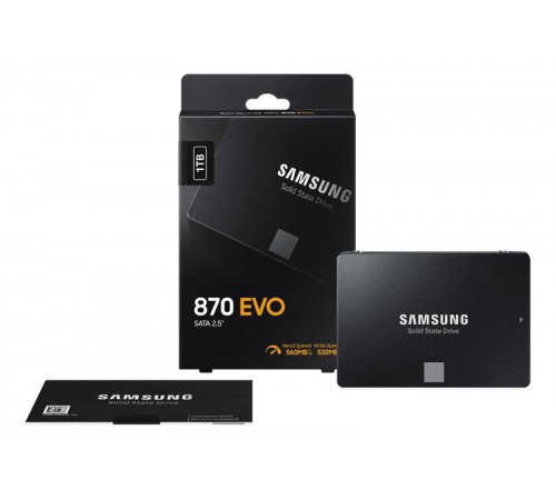 Твердотільний накопичувач SSD 2.5" Samsung 870 EVO 1TB SATA V-NAND 3bit MLC Твердотільний накопичувач SSD 2.5" Samsung 870 EVO 1TB SATA V-NAND 3bit MLC