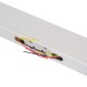 Електромагнітний замок для двостулкових дверей Yli Electronic YM-280ND(LED)-DS зі світловою індикацією, датчиком стану замка і дверей для системи контролю доступу