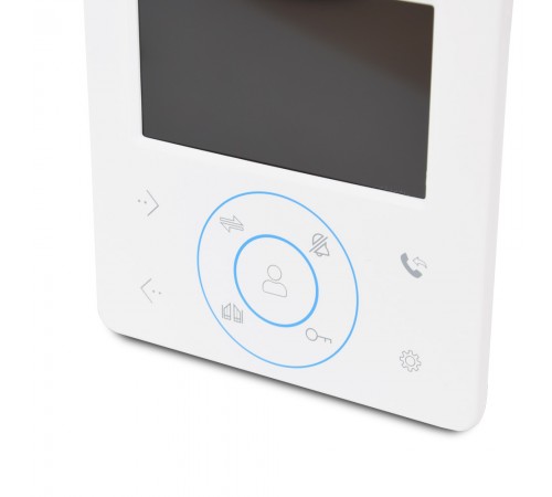 Комплект відеодомофона BCOM BD-480M White Kit: відеодомофон 4" і відеопанель Комплект відеодомофона BCOM BD-480M White Kit: відеодомофон 4" і відеопанель