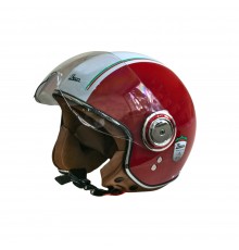 Мотошолом відкритий Beon B-110B Ferrari SHINY RED/WHITE (глянець червоний/білий), розмір L