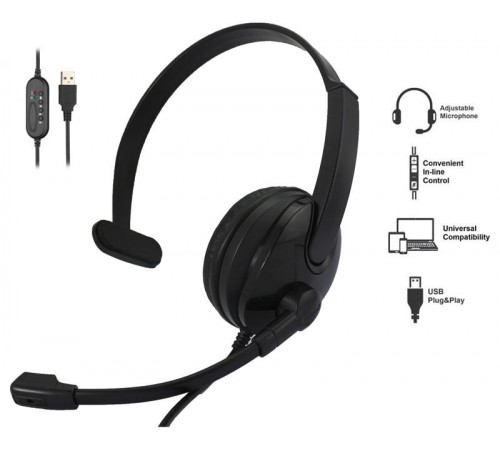 Гарнітура 2E CH12 Mono On-Ear USB Гарнітура 2E CH12 Mono On-Ear USB