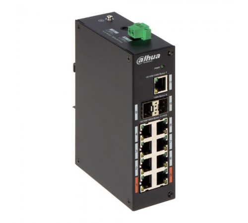 Некерований 11-портовий PoE-комутатор Dahua DH-PFS3211-8GT-120 з 8 портами PoE Некерований 11-портовий PoE-комутатор Dahua DH-PFS3211-8GT-120 з 8 портами PoE