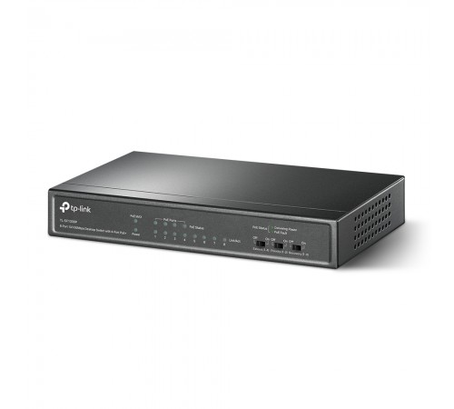 PoE-комутатор TP-Link TL-SF1008P 8-портовий з 4 PoE+ портами некерований PoE-комутатор TP-Link TL-SF1008P 8-портовий з 4 PoE+ портами некерований