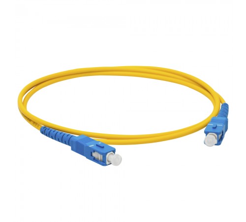 Патчкорд оптичний SC/UPC-SC/UPC SM simplex 3.00 LSZH 1м Патчкорд оптичний SC/UPC-SC/UPC SM simplex 3.00 LSZH 1м