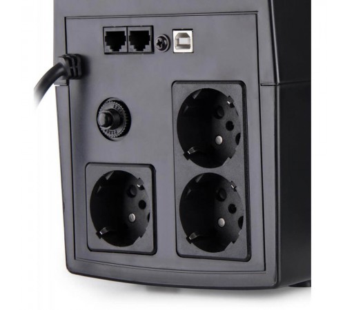 Джерело безперебійного живлення Vinga VPC-1200PU 1200ВА / 720 Вт з LCD-дисплеєм з USB у пластиковому корпусі Джерело безперебійного живлення Vinga VPC-1200PU 1200ВА / 720 Вт з LCD-дисплеєм з USB у пластиковому корпусі