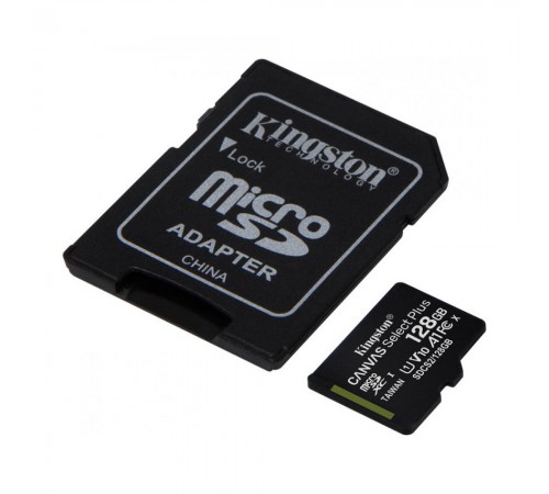 Карта пам'яті microSDXC Kingston 128GB Canvas Select Plus Class 10 UHS-I + SD-адаптер (SDCS2/128GB) Карта пам'яті microSDXC Kingston 128GB Canvas Select Plus Class 10 UHS-I + SD-адаптер (SDCS2/128GB)