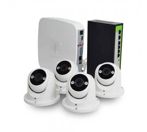 IP комплект відеоспостереження з 4 камерами ZKTeco CCTV bundle kit №2 IP комплект відеоспостереження з 4 камерами ZKTeco CCTV bundle kit №2