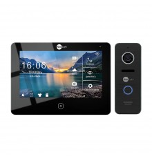 Комплект відеодомофона Neolight NeoKIT HD Pro WF B/Black: відеодомофон 7" з Wi-Fi з детектором руху і 2 Мп відеопанель
