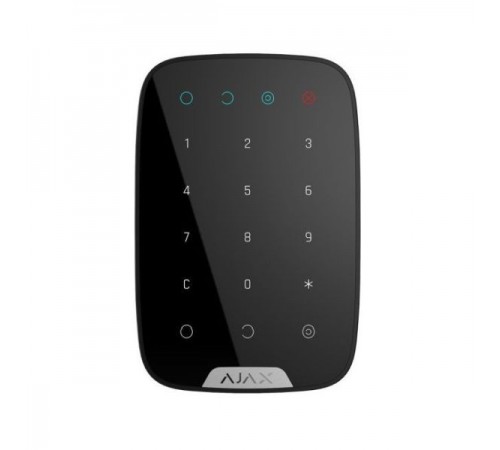 Бездротова сенсорна клавіатура Ajax Keypad black Бездротова сенсорна клавіатура Ajax Keypad black