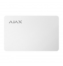 Захищена безконтактна картка Ajax Pass white (комплект 10 шт.) для клавіатури KeyPad Plus