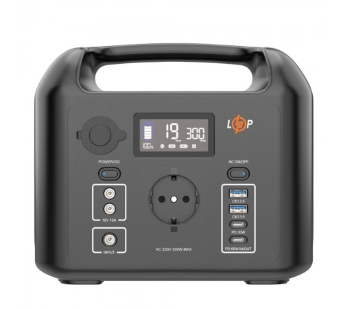 Багатофункціональна портативна зарядна станція Logicpower LP CHARGER 300 (300W, 320Wh) Багатофункціональна портативна зарядна станція Logicpower LP CHARGER 300 (300W, 320Wh)
