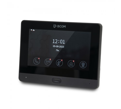 Комплект Wi-Fi відеодомофонa 7" BCOM BD-760FHD/T Black з підтримкою Tuya Smart + BT-400FHD Black Комплект Wi-Fi відеодомофонa 7" BCOM BD-760FHD/T Black з підтримкою Tuya Smart + BT-400FHD Black