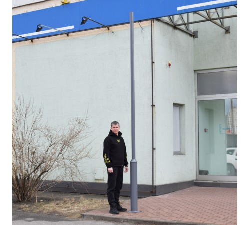 Стовп парковий Lightwell 4м сірий Стовп парковий Lightwell 4м сірий