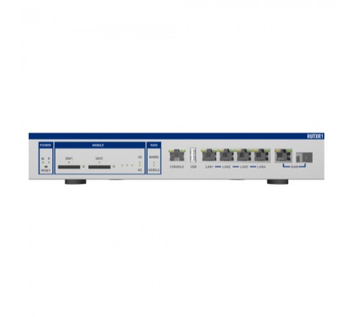 Бездротовий маршрутизатор Teltonika RUTXR1 AC1200, 1xSFP, 1xGE WAN, 4xGE LAN, 1xConsole, 2xSIM, 4G/LTE.Cat6 (RUTXR1000000) з монтажом у стійку Бездротовий маршрутизатор Teltonika RUTXR1 AC1200, 1xSFP, 1xGE WAN, 4xGE LAN, 1xConsole, 2xSIM, 4G/LTE.Cat6 (RUTXR1000000) з монтажом у стійку