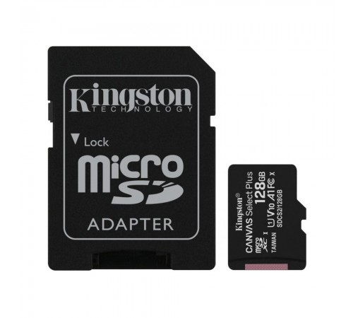 Карта пам'яті microSDXC Kingston 128GB Canvas Select Plus Class 10 UHS-I + SD-адаптер (SDCS2/128GB) Карта пам'яті microSDXC Kingston 128GB Canvas Select Plus Class 10 UHS-I + SD-адаптер (SDCS2/128GB)