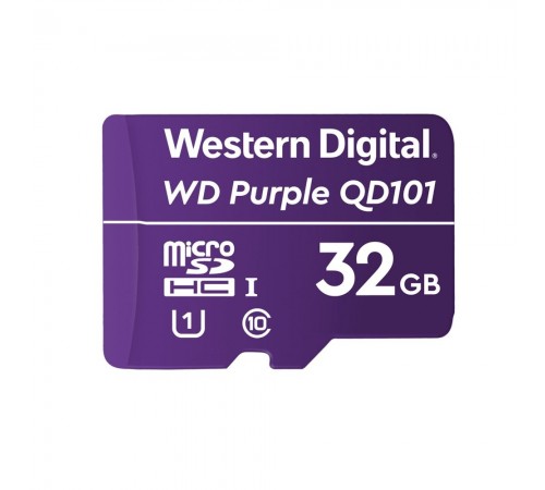Карта пам'яті Western Digital MICRO SDXC 32GB UHS-I WDD032G1P0C WDC спеціалізована для відеоспостереження Карта пам'яті Western Digital MICRO SDXC 32GB UHS-I WDD032G1P0C WDC спеціалізована для відеоспостереження
