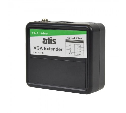 Пасивний приймач-передавач ATIS VGA Extender VGA-відео і RJ45 Пасивний приймач-передавач ATIS VGA Extender VGA-відео і RJ45