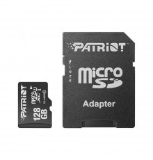 Карта пам`ятi  MicroSDXC 128GB UHS-I Class 10 Patriot LX + SD-adapter (PSF128GMCSDXC10)