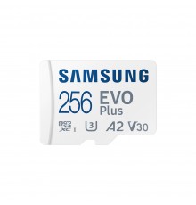 Карта пам'яті Samsung Evo Plus microSDXC 256GB UHS-I U3 V30 A2 + SD адаптер (MB-MC256SA/EU)