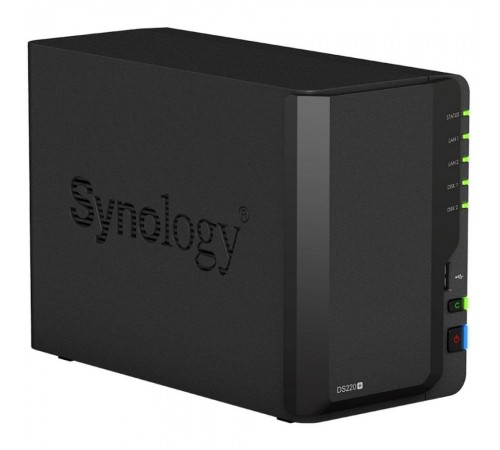 Система зберігання даних SYNOLOGY DS220+ з 2 відсіками для дисків, 2GB RAM, настільне виконання Система зберігання даних SYNOLOGY DS220+ з 2 відсіками для дисків, 2GB RAM, настільне виконання
