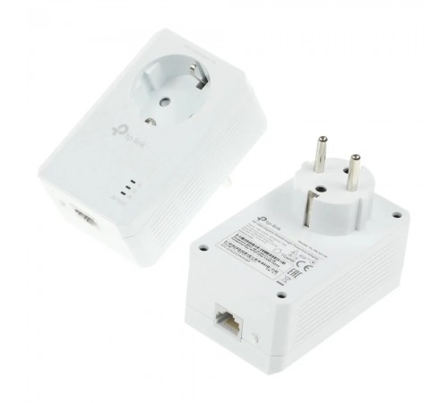 Комплект адаптерів TP-Link Powerline TL-PA7017P KIT із вбудованою розеткою Комплект адаптерів TP-Link Powerline TL-PA7017P KIT із вбудованою розеткою