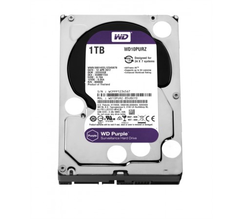Жорсткий диск 1TB Western Digital WD10PURZ для відеоспостереження Жорсткий диск 1TB Western Digital WD10PURZ для відеоспостереження