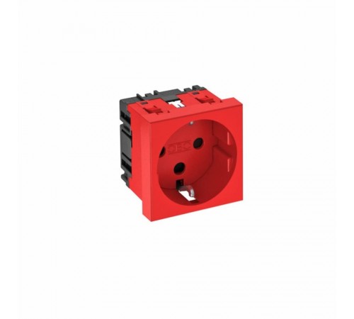 Розетка OBO Bettermann modul 45 із заземленням і шторками 250 В 16 A червона Розетка OBO Bettermann modul 45 із заземленням і шторками 250 В 16 A червона