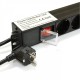 Мережевий фільтр Kingda (KD-GER(16)N1008WKPDY30W19A) чорний, 8 розеток з вимикачем, довжина кабелю 1.8 м