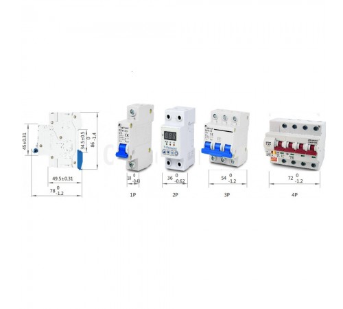 Автоматичний вимикач Lightwell MCB 3P 25A (DZ47-63 C25) Автоматичний вимикач Lightwell MCB 3P 25A (DZ47-63 C25)