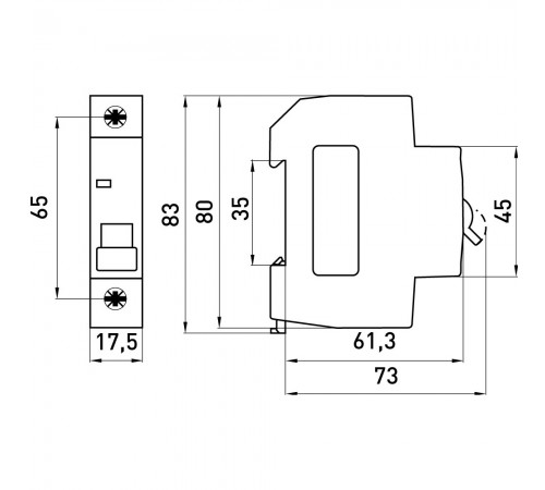 Автоматичний вимикач Lightwell MCB 1P 32A (DZ47-63 C32) Автоматичний вимикач Lightwell MCB 1P 32A (DZ47-63 C32)