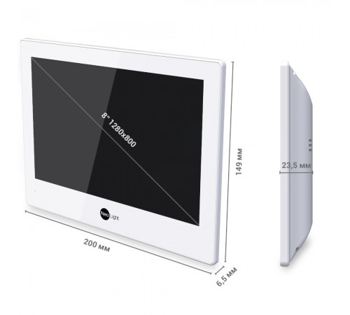 Комплект Neolight ALPHA Hybrid HD KIT SilverP: гібридний відеодомофон 8" з Wi-Fi та 2 Мп відеопанель Комплект Neolight ALPHA Hybrid HD KIT SilverP: гібридний відеодомофон 8" з Wi-Fi та 2 Мп відеопанель