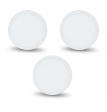 Комплект із 3-х світильників світлодіодних LIGHTWELL LW-R-SFR-12 12 W коло, накладний
