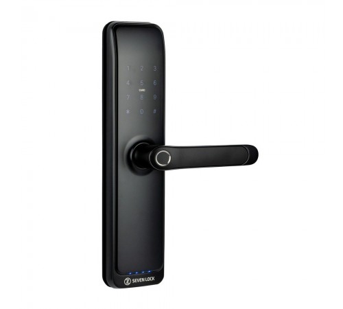 Розумний дверний біометричний замок SEVEN LOCK SL-7767BF black (без врізної частини) Розумний дверний біометричний замок SEVEN LOCK SL-7767BF black (без врізної частини)