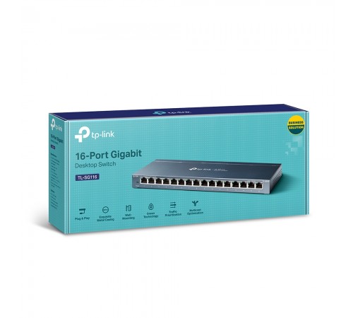 Комутатор TP-Link TL-SG116 16xGE некерований