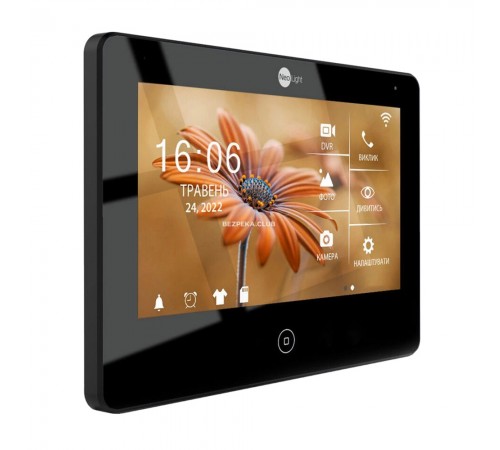 Комплект відеодомофона Neolight NeoKIT HD Pro WF B/Black: відеодомофон 7" з Wi-Fi з детектором руху і 2 Мп відеопанель