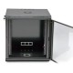 Шафа серверна SteelNet 12U 600 x 450 для мережевого обладнання (скло, чорний)