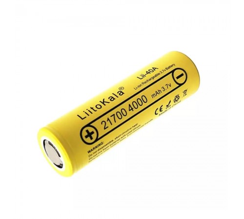 Акумулятор LiitoKala 21700 Lii-40A 3.7В 4000мА·год Li-ion Акумулятор LiitoKala 21700 Lii-40A 3.7В 4000мА·год Li-ion