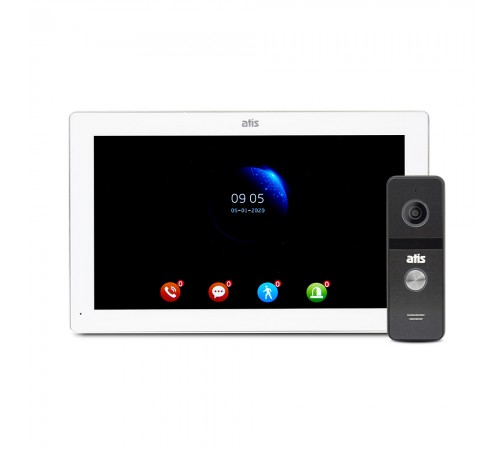 Комплект відеодомофона ATIS AD-1070FHD/T White з підтримкою Tuya Smart + AT-400HD Black Комплект відеодомофона ATIS AD-1070FHD/T White з підтримкою Tuya Smart + AT-400HD Black