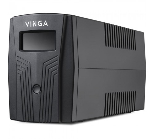 Джерело безперебійного живлення Vinga VPC-800P 800ВА / 480 Вт з LCD-дисплеєм у пластиковому корпусі Джерело безперебійного живлення Vinga VPC-800P 800ВА / 480 Вт з LCD-дисплеєм у пластиковому корпусі