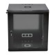 Шафа серверна SteelNet 12U 600 x 600 для мережевого обладнання (скло, чорний)
