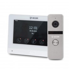 Комплект Wi-Fi відеодомофонa 7" BCOM BD-760FHD/T White з підтримкою Tuya Smart + BT-400FHD Silver