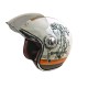 Мотошолом відкритий Beon B-108A ABS 203 SHINY CREAM/ORANGE (глянець кремовий/помаранчевий), розмір XXL