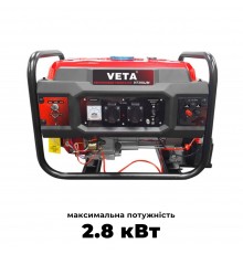 Бензиновий генератор Veta VT350JM максимальна потужність 2.8 кВт