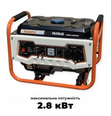 Бензиновий генератор Palmera PA350JE максимальна потужність 2.8 кВт