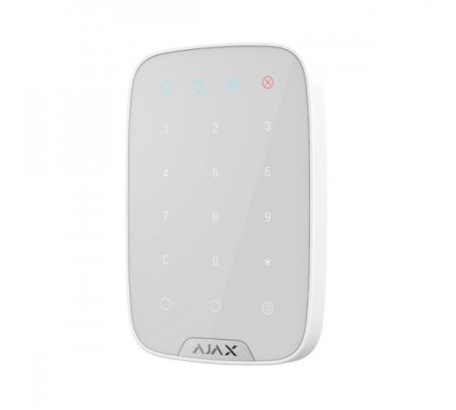 Бездротова сенсорна клавіатура Ajax Keypad white Бездротова сенсорна клавіатура Ajax Keypad white
