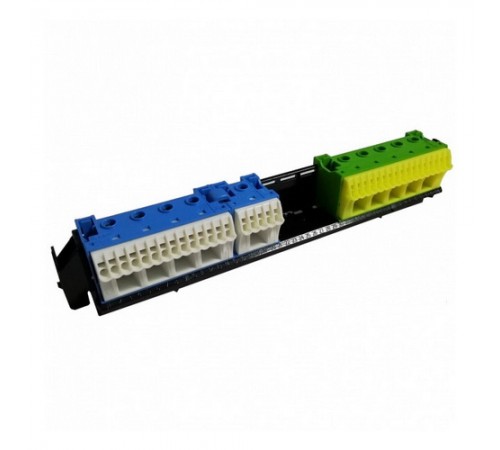 Тримач з клемами Hager VZ463 19*N+17*PE/5*N+5*PE для щитів серії Volta 36(42) модулів Тримач з клемами Hager VZ463 19*N+17*PE/5*N+5*PE для щитів серії Volta 36(42) модулів