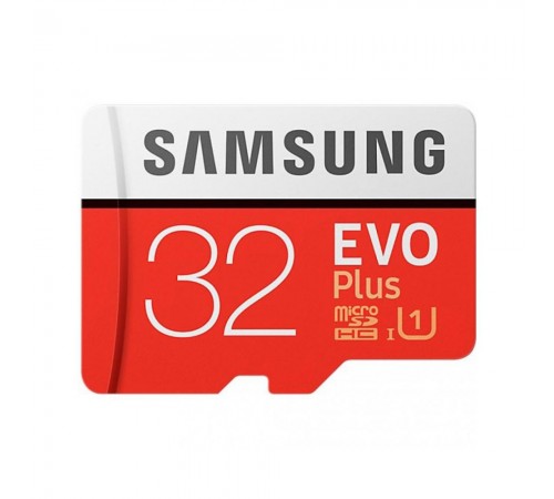Картка пам'яті Samsung 32GB microSDHC C10 UHS-I R95/W20MB/s Evo Plus + SD адаптер (MB-MC32GA/RU)