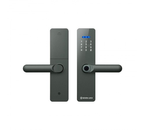 Розумний дверний біометричний замок SEVEN LOCK SL-7740BF grey (врізна частина 5050) Розумний дверний біометричний замок SEVEN LOCK SL-7740BF grey (врізна частина 5050)