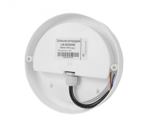 Світильник світлодіодний Lightwell LW-RDR08W 8Вт 6000К IP65 Світильник світлодіодний Lightwell LW-RDR08W 8Вт 6000К IP65