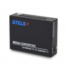 Медiаконвертер 100M 20км WDM SC, STELS-F110SB-20A-1310